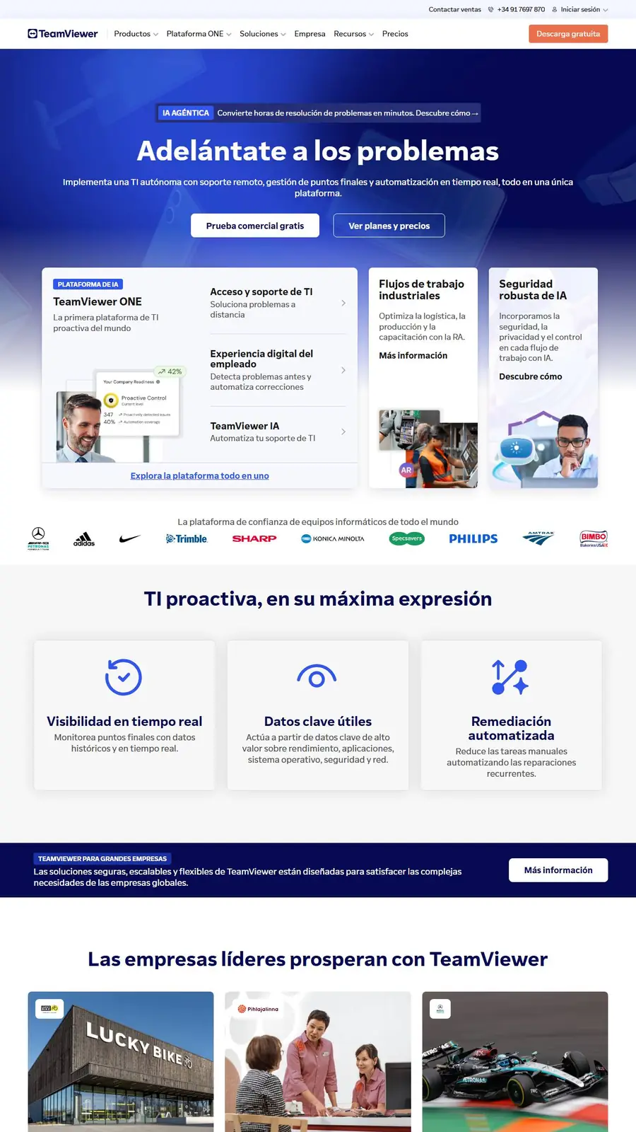 Página principal de teamviewer.com
